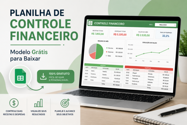 Planilha de Controle Financeiro Modelo Grátis para Baixar
