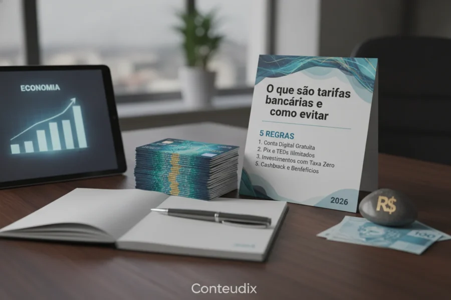 O que são tarifas bancárias e como evitar com 5 regras em 2026