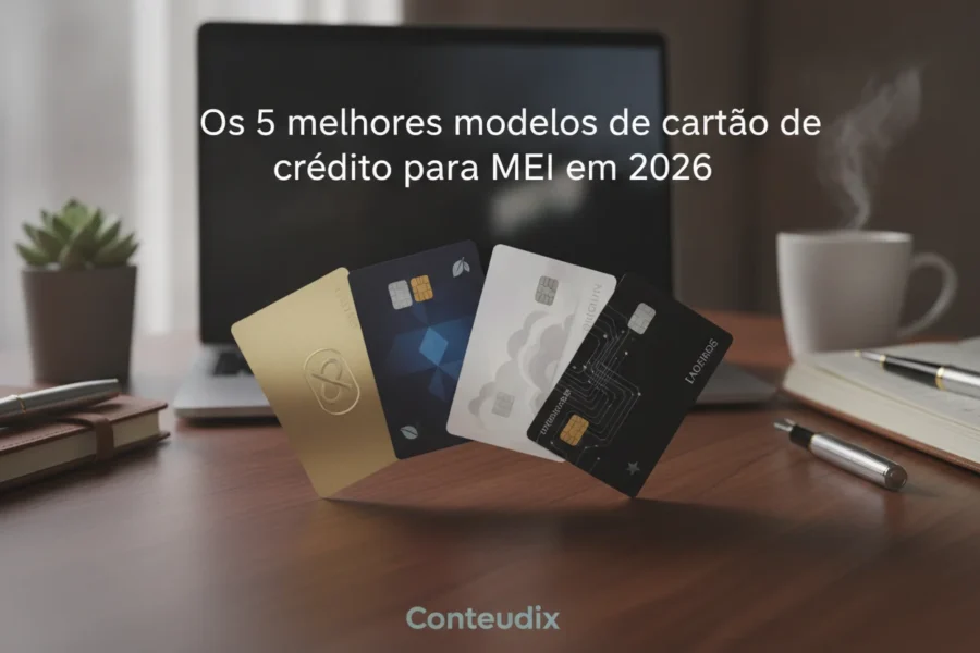 Os 5 melhores modelos de cartão de crédito para MEI em 2026