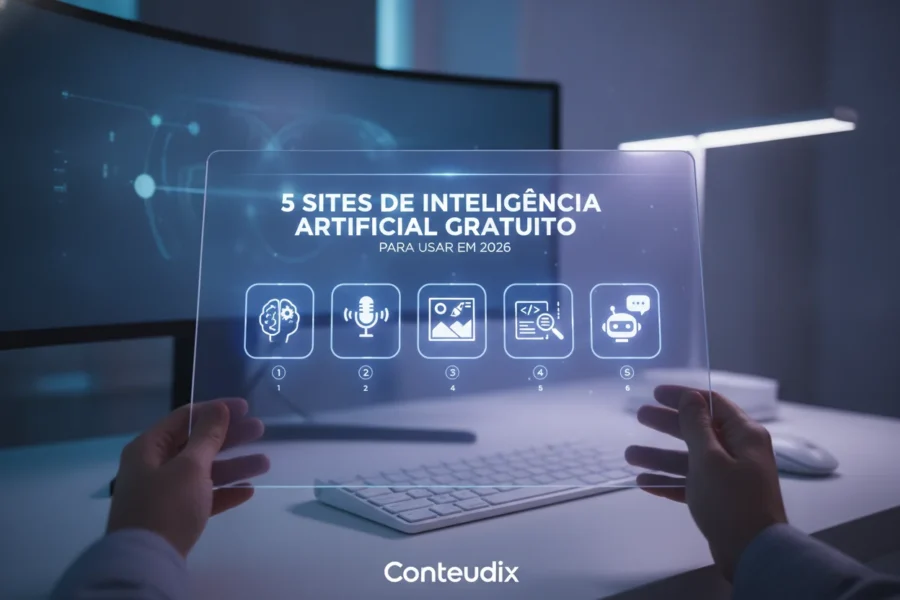 5 sites de inteligência artificial gratuito para usar em 2026