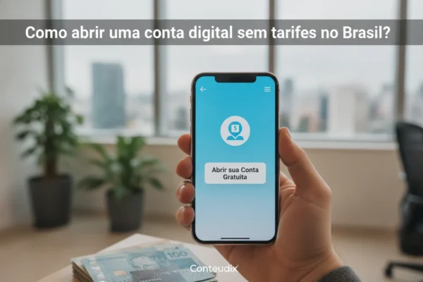 Como abrir uma conta digital sem tarifas no Brasil?