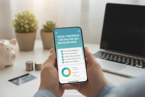 Estes 5 segredos no app de controle financeiro vão salvar seu bolso em 2026