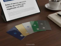 Estes 5 bancos aprovam cartão de crédito para negativado em 2026