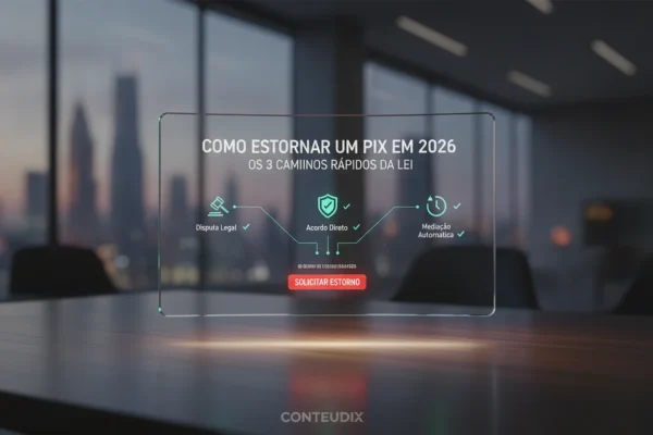 Como estornar um pix em 2026 usando os 3 caminhos rápidos da lei