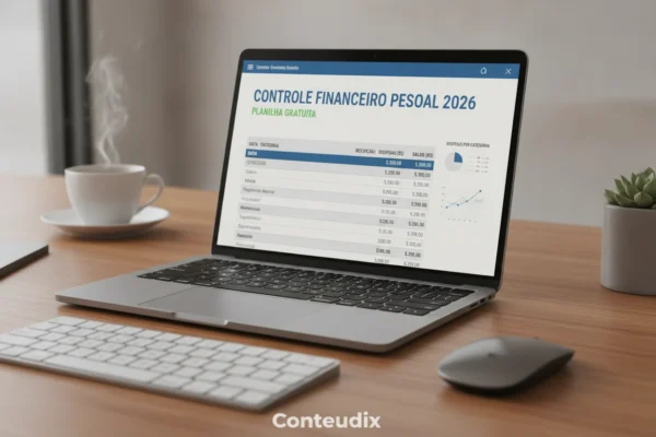 Planilha de controle financeiro pessoal gratuito em 2026