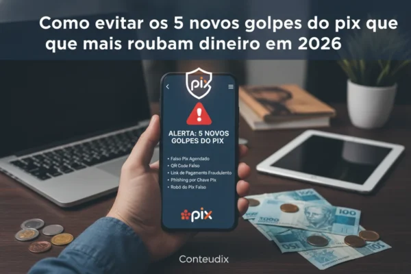 Como evitar os 5 novos golpes do pix que mais roubam dinheiro em 2026