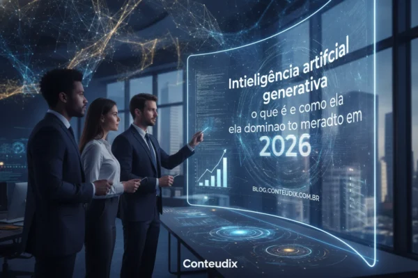 Inteligência artificial generativa o que é e como ela domina o mercado em 2026