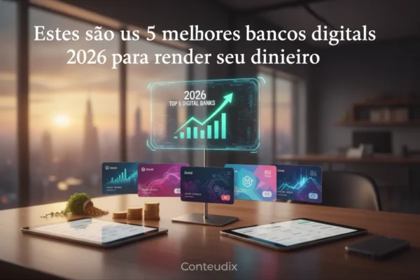 Melhor banco digital 2026 para render seu dinheiro 2 Estes são os 5 melhores bancos digitais 2026 para render seu dinheiro
