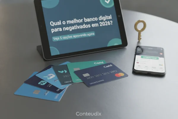 Qual o melhor banco digital para negativados em 2026? Veja 5 opções aprovando agora 3 Qual o melhor banco digital para negativados em 2026? Veja 5 opções aprovando agora