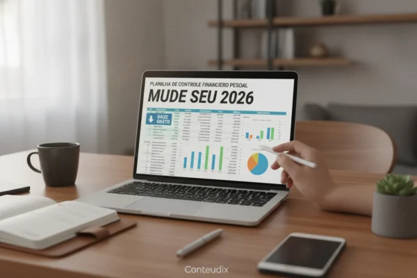 Baixe a planilha de controle financeiro pessoal grátis que mudará seu 2026