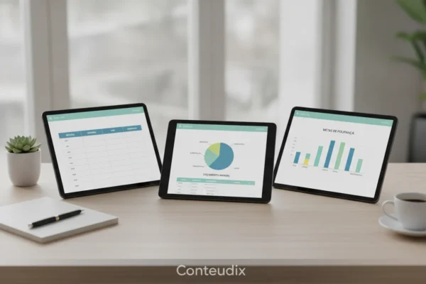 3 planilhas de controle financeiro pessoal simples para salvar seu ano