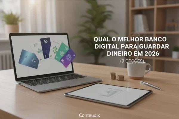 Qual melhor banco digital para guardar dinheiro em 2026 (9 opções)