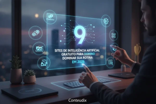 9 sites de inteligência artificial gratuito para dominar sua rotina em 2026